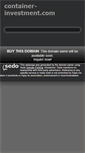 Mobile Screenshot of container-investment.com